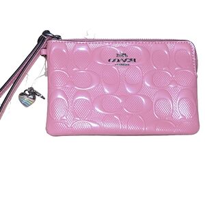 Coach Pink Wristlet Bag